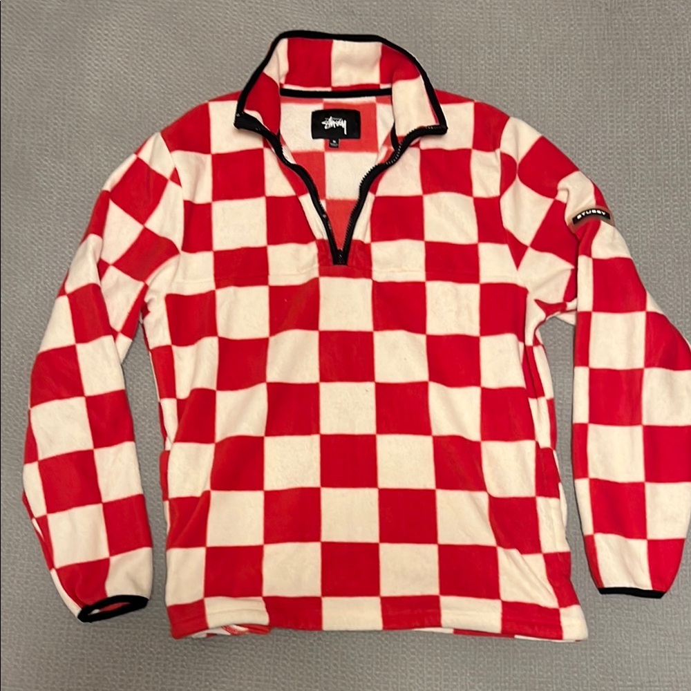 Stussy Checkerboard Half Zip